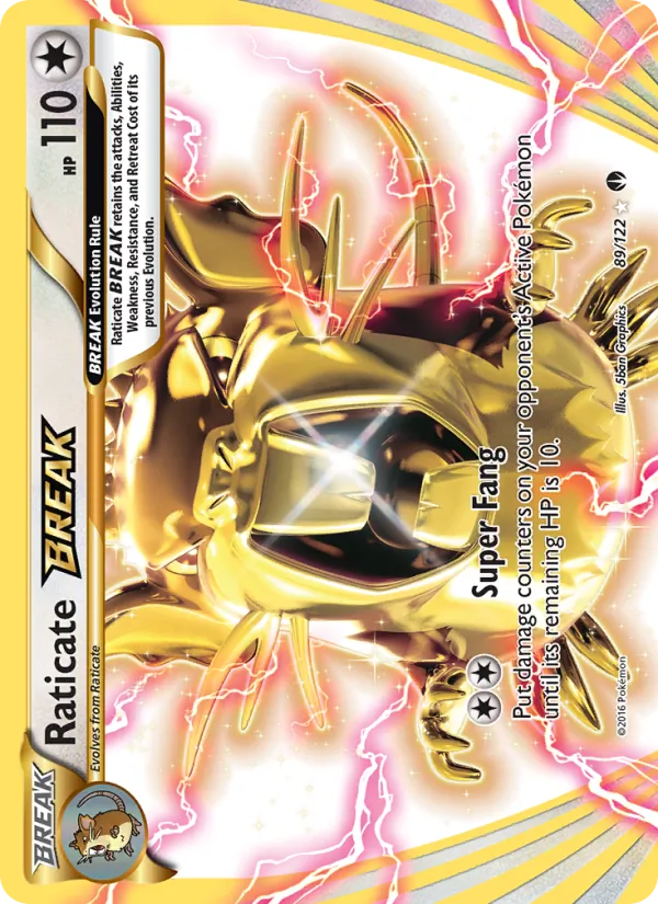 Raticate BREAK Pokémon card