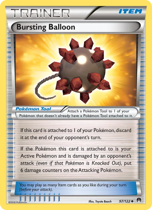 Bursting Balloon card