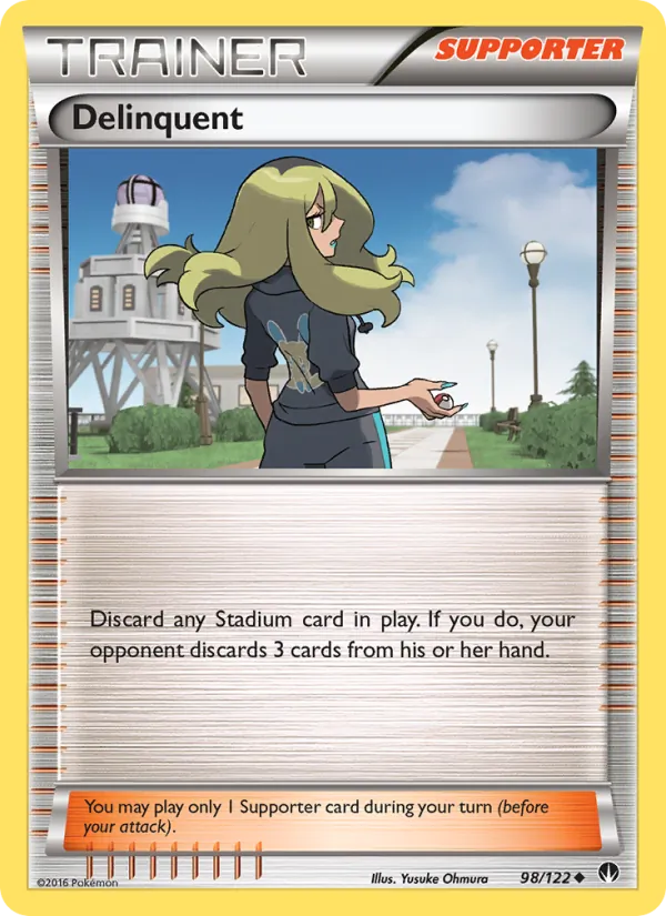 Delinquent card