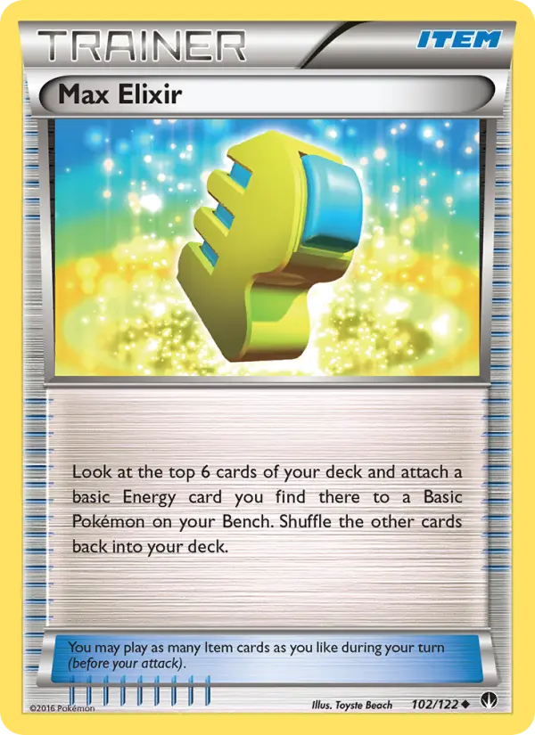 Max Elixir Pokémon card