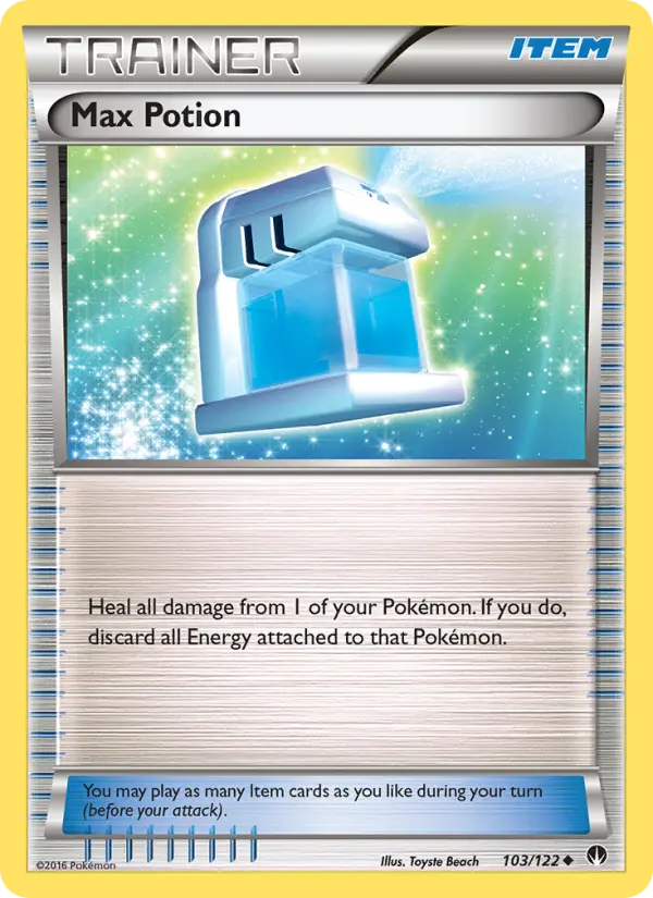 Max Potion Pokémon card