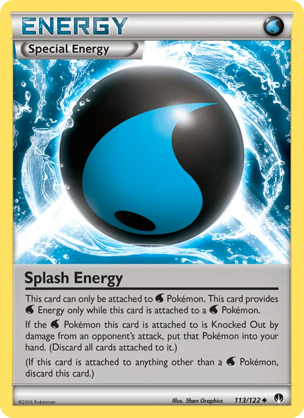 Splash Energy card