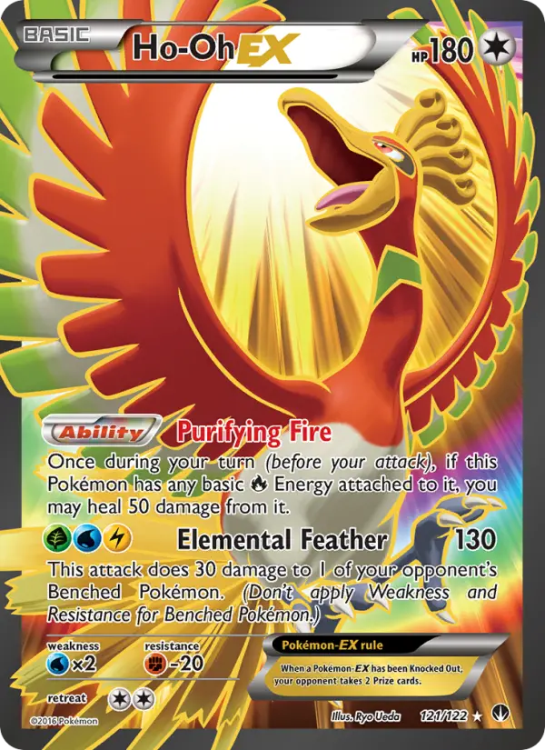 Ho-Oh EX Pokémon card