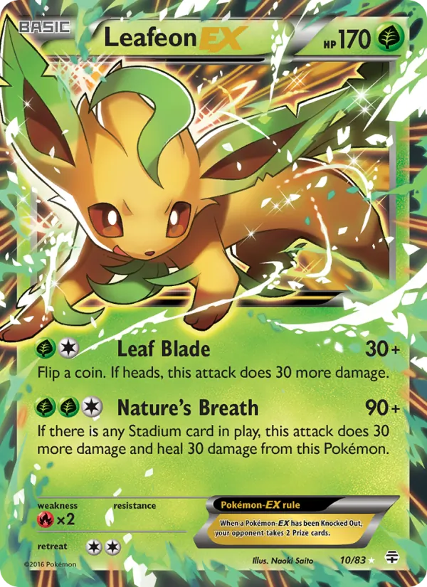 Leafeon EX Pokémon card