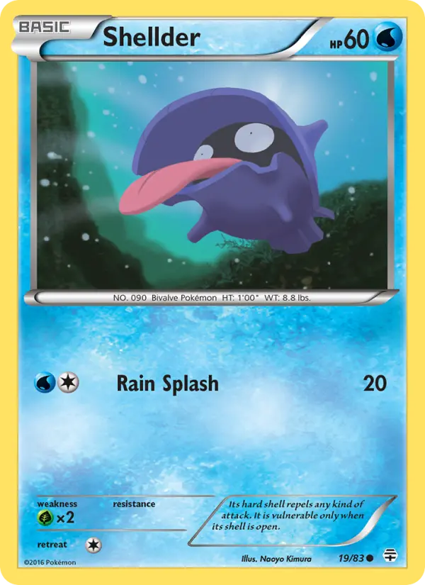 Shellder Pokémon card