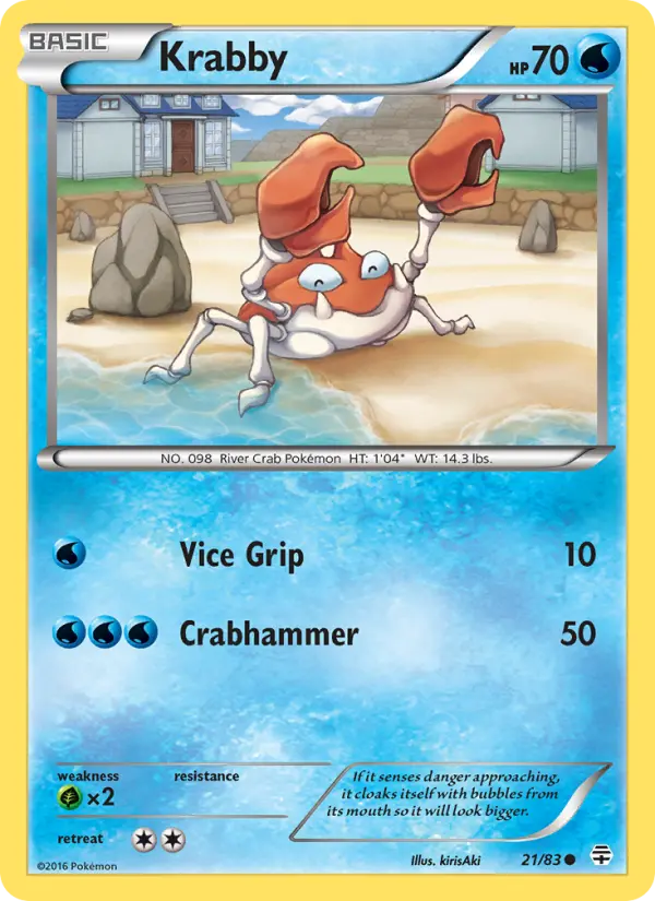 Krabby Pokémon card