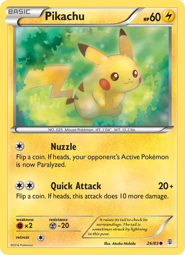 Pikachu Pokémon card