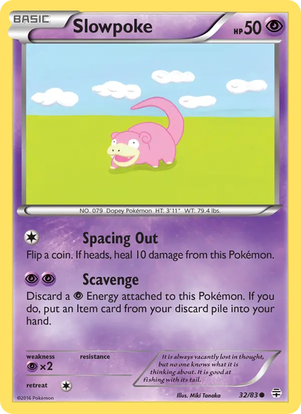 Slowpoke Pokémon card