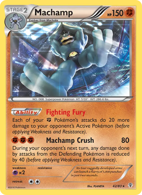 Machamp Pokémon card
