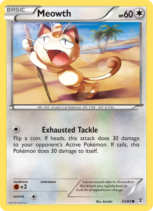 Meowth Pokémon card