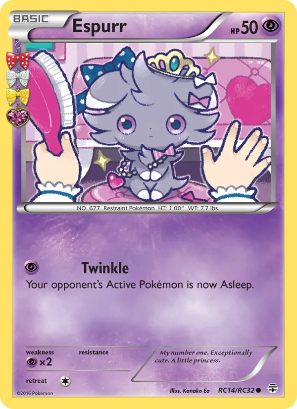 Espurr Pokémon card
