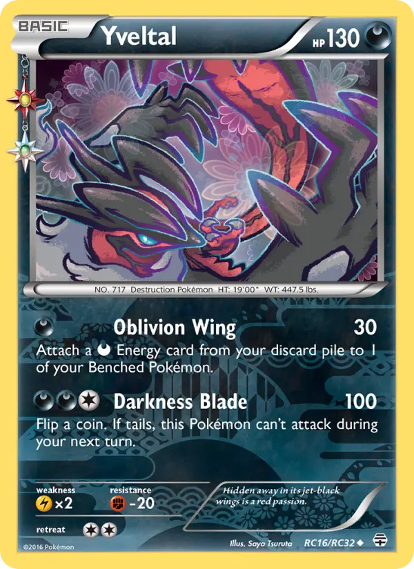 Yveltal Pokémon card