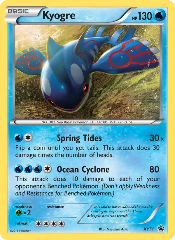 Kyogre Pokémon card