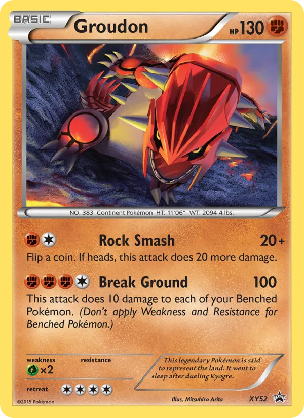 Groudon Pokémon card