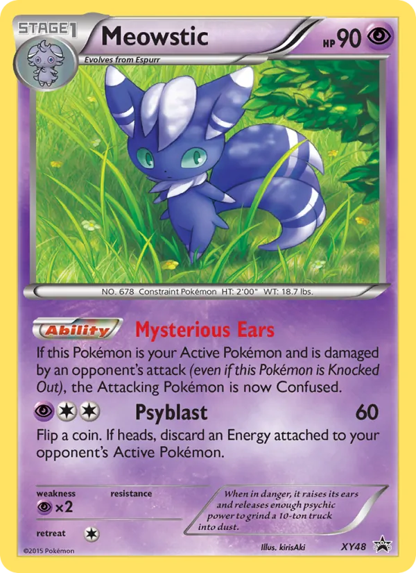 Meowstic Pokémon card