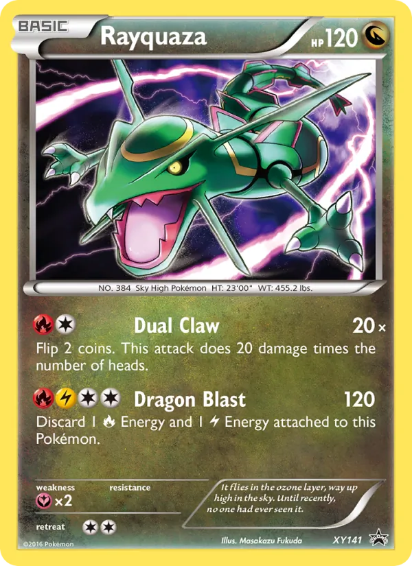 Rayquaza Pokémon card