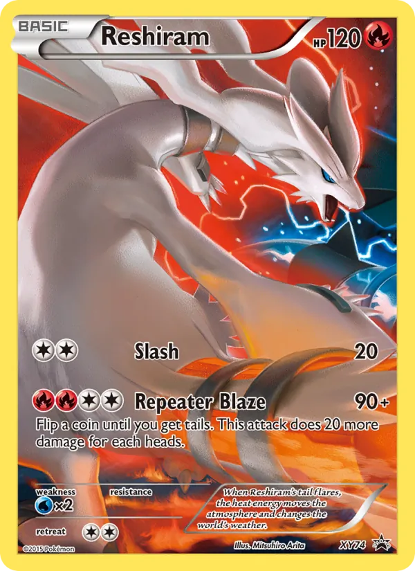 Reshiram Pokémon card