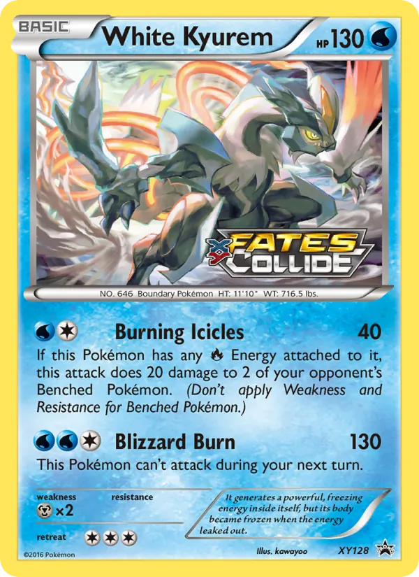 White Kyurem Pokémon card