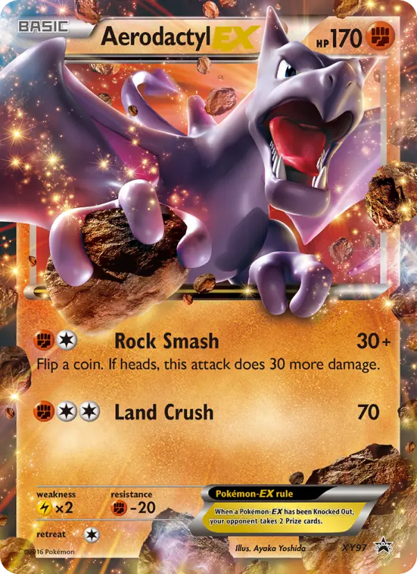 Aerodactyl EX Pokémon card