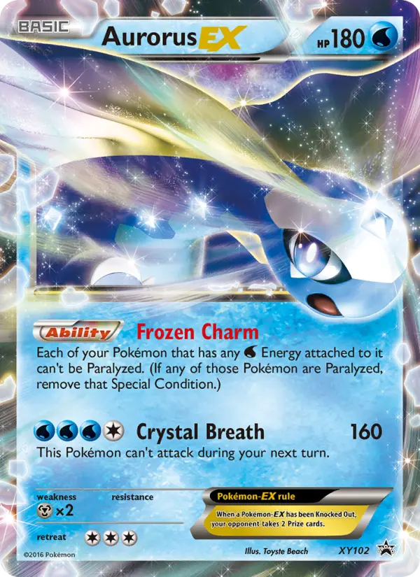Aurorus EX Pokémon card