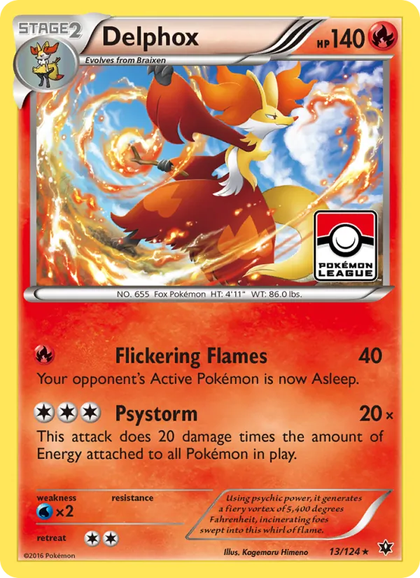 Delphox Pokémon card