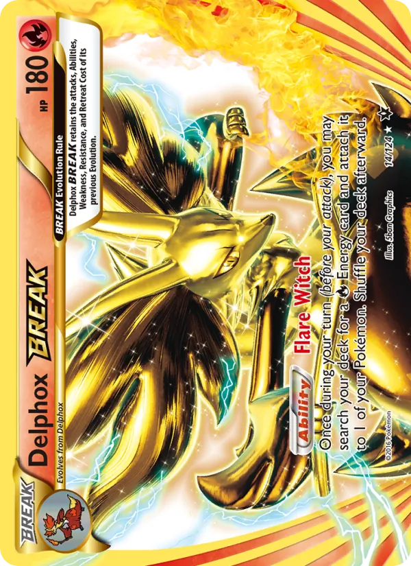 Delphox BREAK Pokémon card