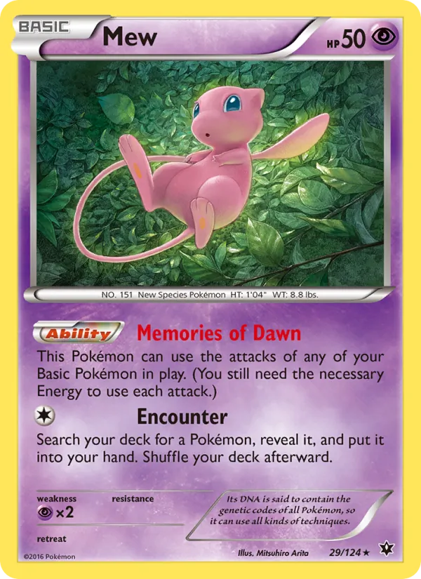 Mew Pokémon card