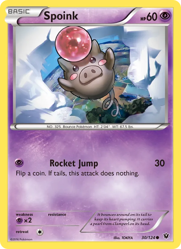 Spoink Pokémon card