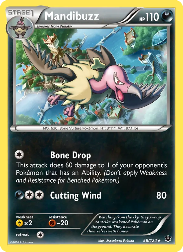 Mandibuzz Pokémon card