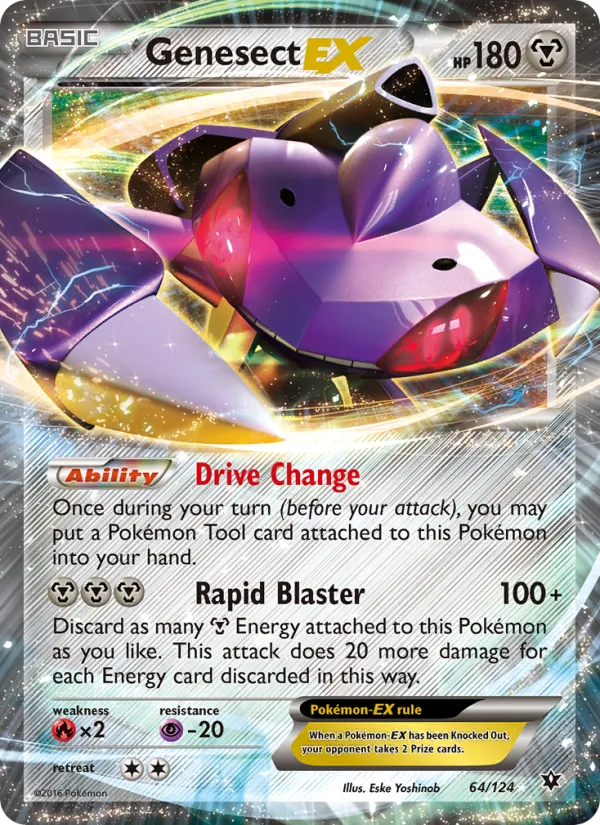 Genesect EX Pokémon card