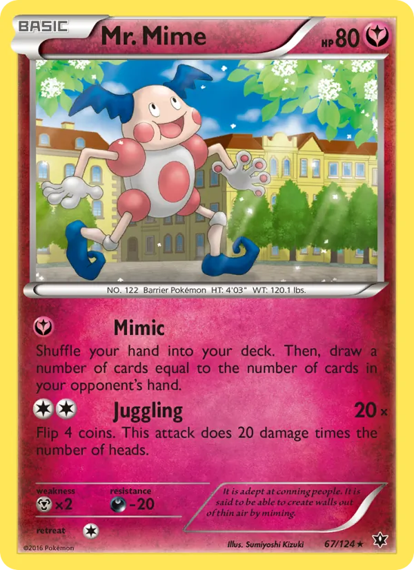 Mr. Mime Pokémon card