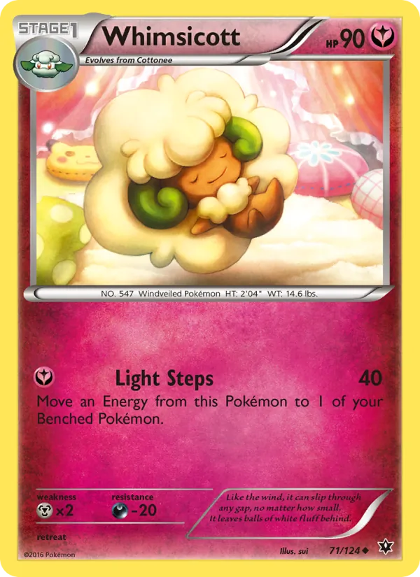 Whimsicott Pokémon card