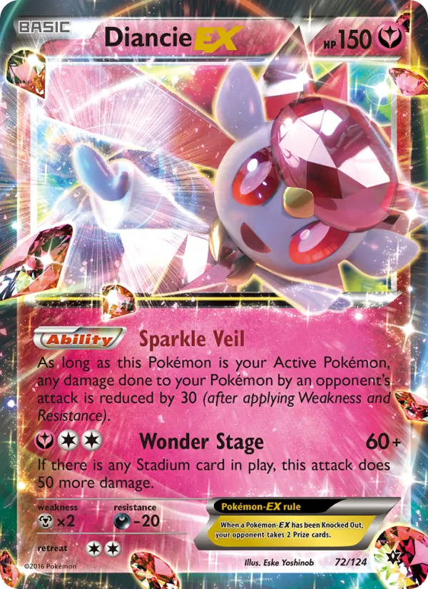 Diancie EX Pokémon card