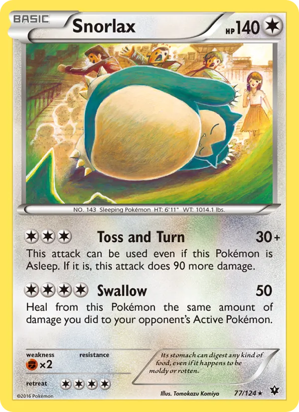 Snorlax Pokémon card