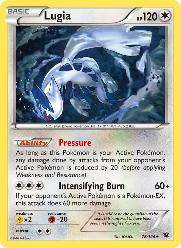 Lugia Pokémon card