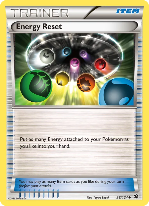 Energy Reset card