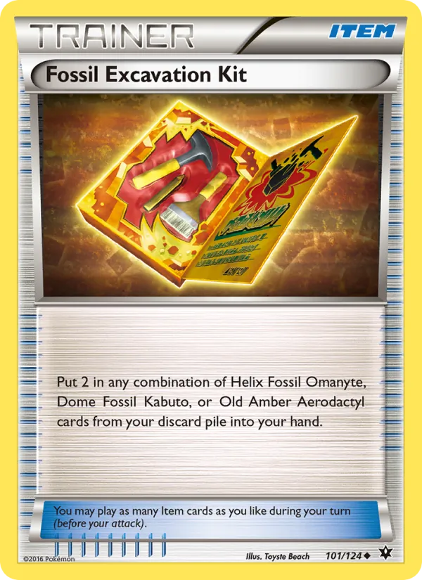 Fossil Excavation Kit card
