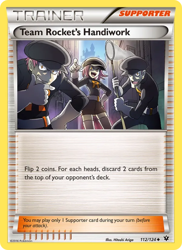 Team Rocket's Handiwork card