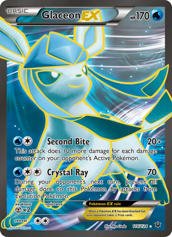 Glaceon EX Pokémon card
