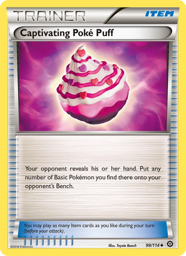 Captivating Poké Puff card