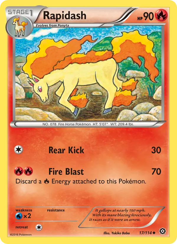 Rapidash Pokémon card