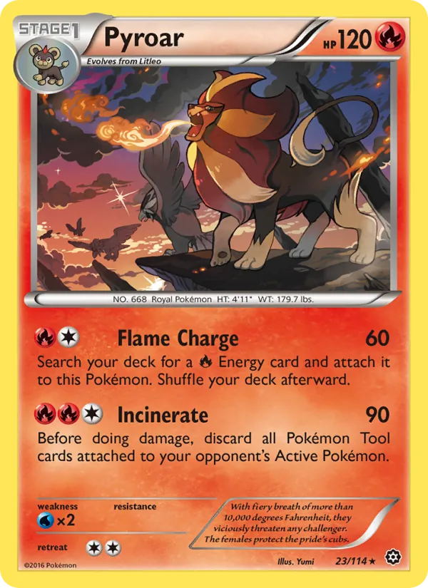 Pyroar BREAK Pokémon card