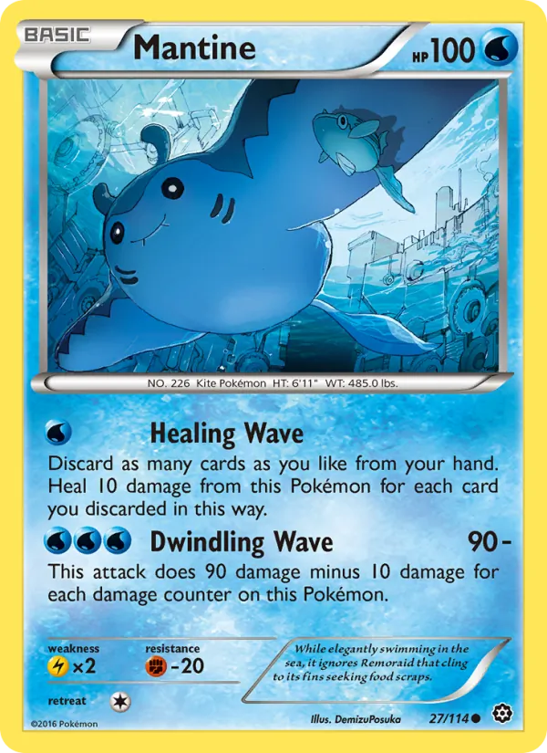 Mantine Pokémon card