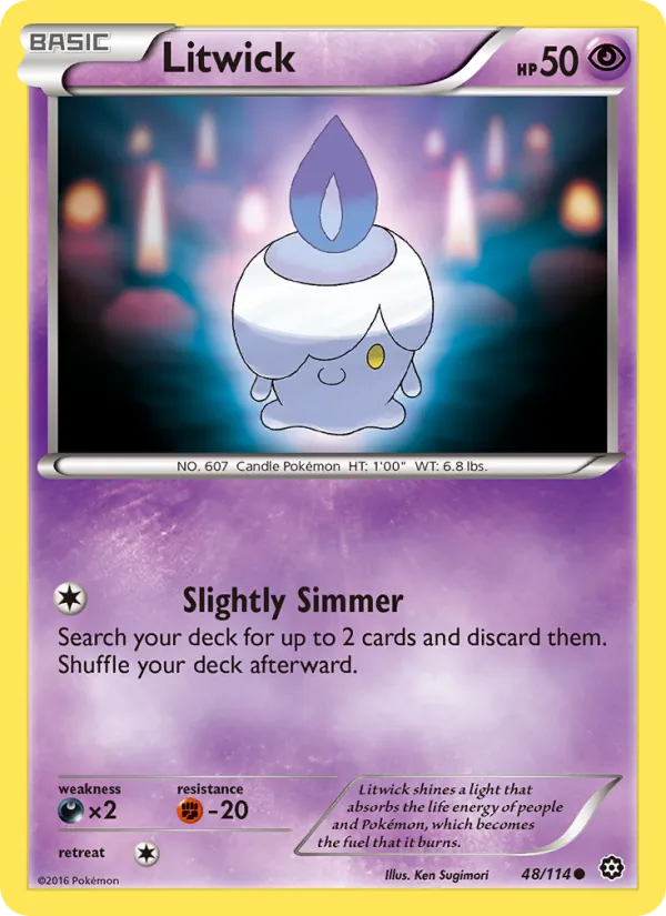 Litwick Pokémon card