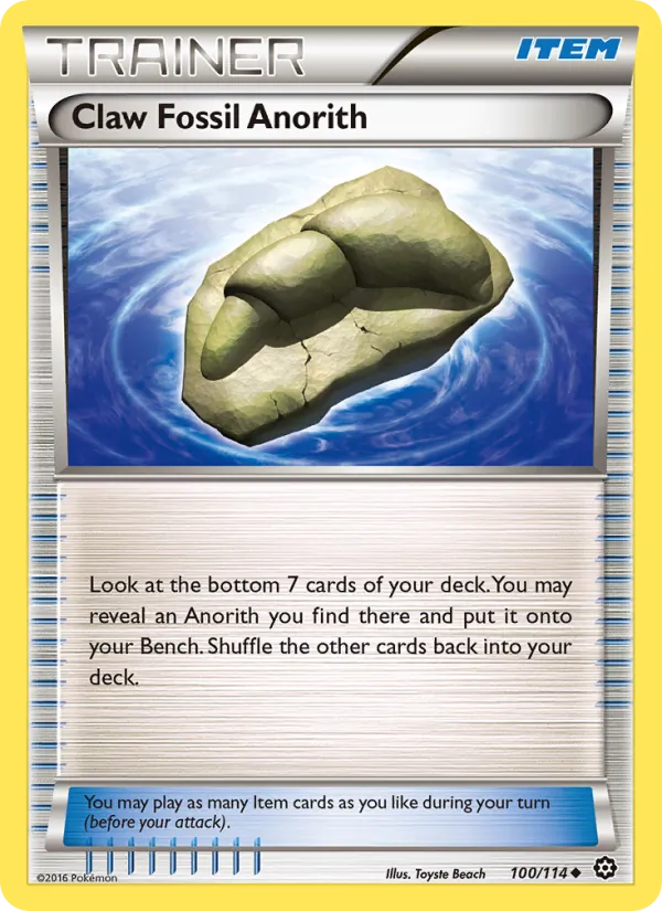 Claw Fossil Anorith card