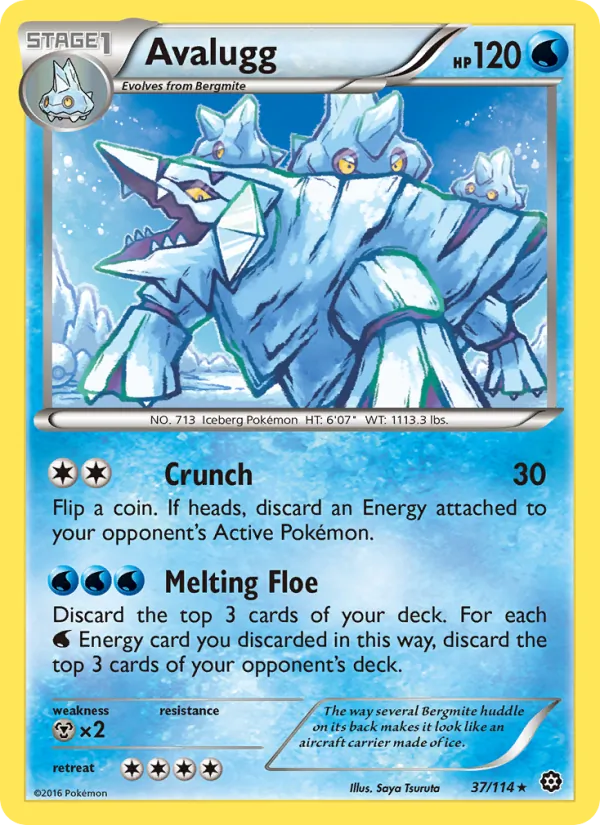 Avalugg Pokémon card