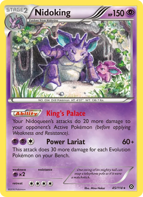 Nidoking Pokémon card