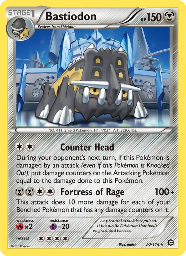Bastiodon Pokémon card