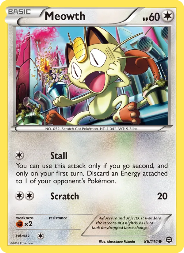 Meowth Pokémon card