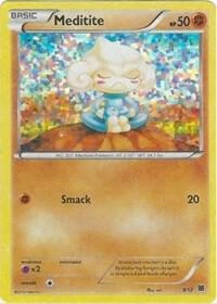 Meditite Pokémon card